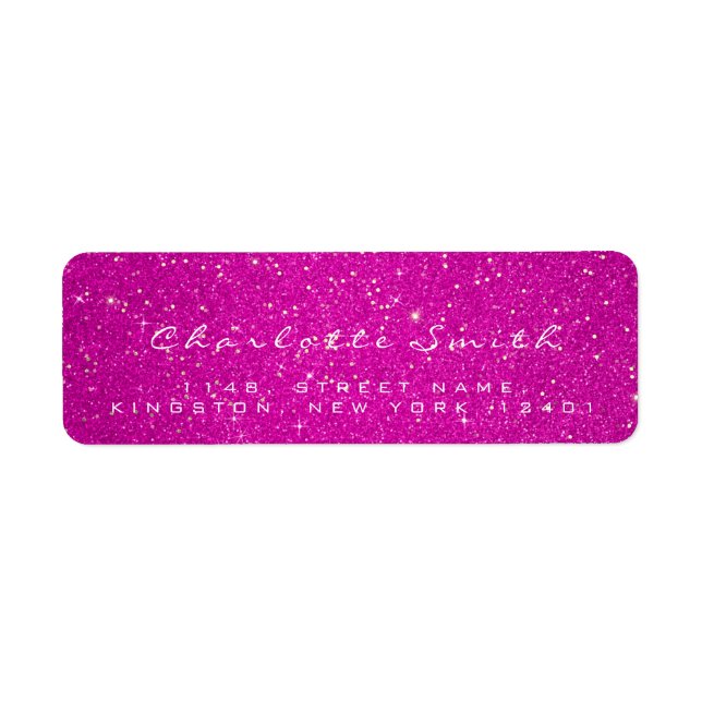 Rosa Rose Glitzer UAWG Hot Rose Gold Confetti Name (Vorne)
