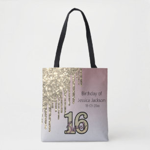 Rosa Rose Gold 16 . Geburtstag Tasche