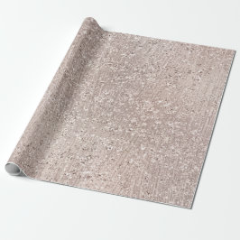 Rosa Rose Gold Blush Elfenbein Zement Glas Metalli Geschenkpapier