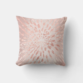 Rosa Rose Gold Blush Gold Schlaganfälle Rhein Kissen