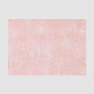 Rosa Rose Gold Blush Metallic Floral Royal Seidenpapier