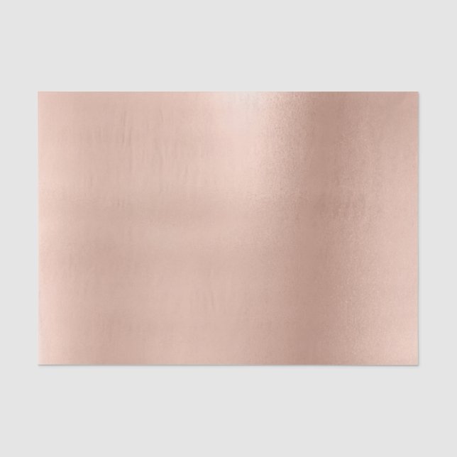 Rosa Rose Gold Blush Metallic Powder Luxus Seidenpapier (Vorderseite)