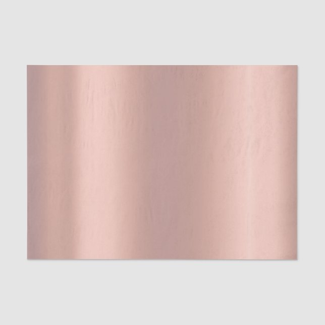 Rosa Rose Gold Blush Metallic Pulver Peach Seidenpapier (Vorderseite)