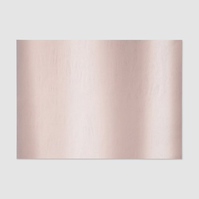 Rosa Rose Gold Blush Metallisches Pulver Blush Seidenpapier (Vorderseite)