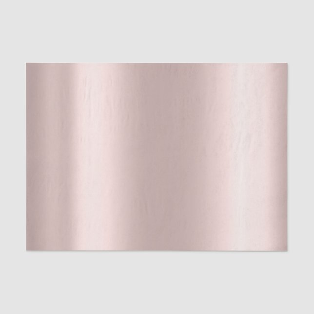 Rosa Rose Gold Blush Metallisches Pulver Minimal Seidenpapier (Vorderseite)