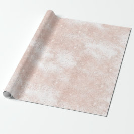 Rosa Rose Gold Blush Spark Pulver Weißes Delikat Geschenkpapier