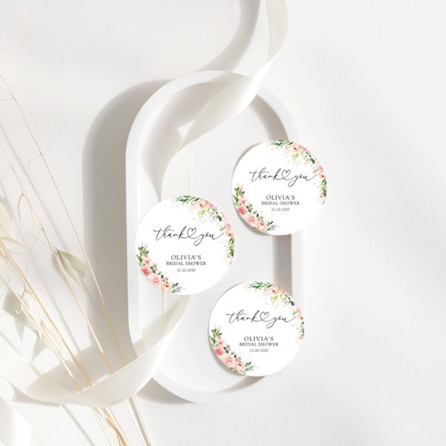 Rosa Rose Gold-Brautparty-Geschenk-Tag Geschenkanhänger (Von Creator hochgeladen)