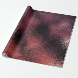Rosa Rose Gold Burgund Black Glass Glam Shiny Geschenkpapier