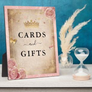 Rosa Rose Gold Cards und Geschenke Zeichen Fotoplatte