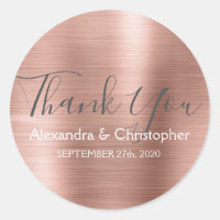 Rosa | Rose Gold Gastgeschenk Hochzeit Vielen Dank