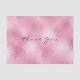 Rosa Rose Gold Glass Metallic Vielen Dank Seidenpapier