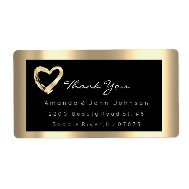 Rosa Rose Gold Herz Schwarz UAWG Gerahmt (Vorne)