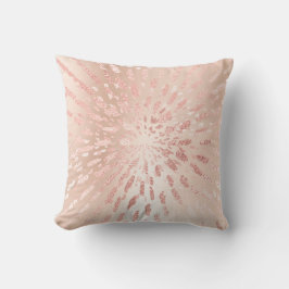 Rosa Rose Gold Metal Blush Gold Grau Abstrakt Kissen
