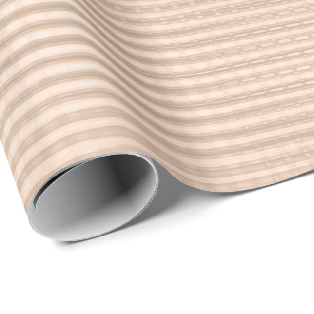 Rosa Rose Gold Metallische Gitterrosen Skelettpast Geschenkpapier (Rolleneckpunkt)