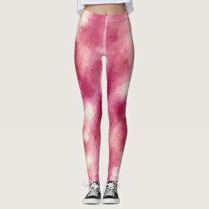 Rosa Rose Gold Ombre Wasserfarbe Leggings