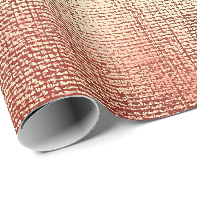 Rosa Rose Gold Pulver Metallische Pinsel Makeup Vi Geschenkpapier (Rolleneckpunkt)