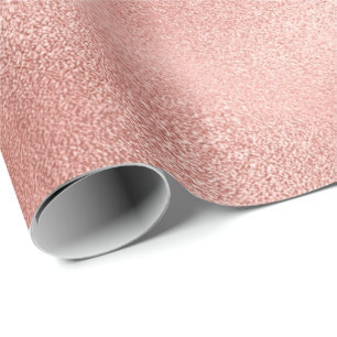 Rosa Rose Gold Schwarz Minimal Glam Pastel Shiny Geschenkpapier
