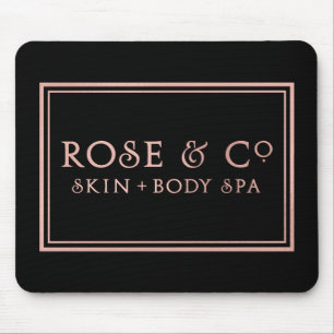 Rosa Rose Gold Schwarz Minimale Dekoration Mousepad