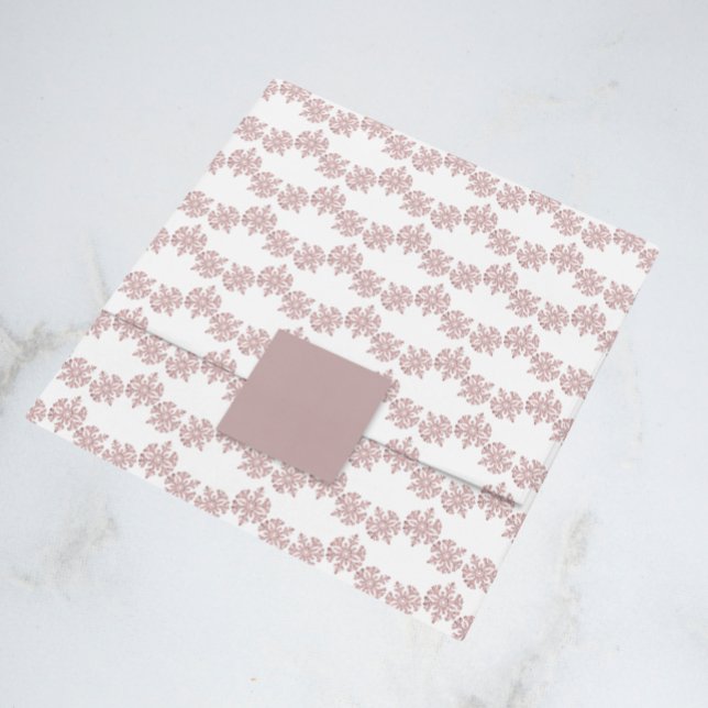 Rosa Rose Gold Snowflake Winter Sweet 16 Seidenpapier (Von Creator hochgeladen)