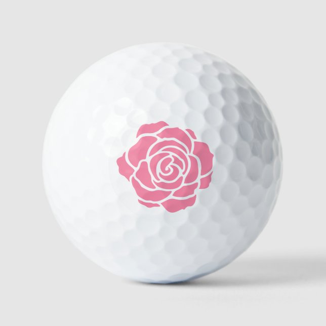 Rosa Rose Golf Balls Golfball (Vorderseite)