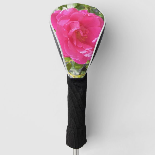Rosa Rose Golf Headcover (Vorderseite)
