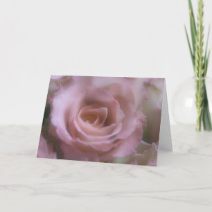 Rosa Rose - Gruß-Karte Karte
