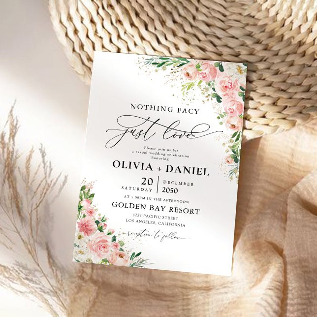 Rosa-Rose-Hochzeit - Einladung (Von Creator hochgeladen)