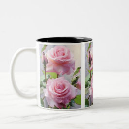 Rosa Rose & Hummingbird Tasse-Delikatesse Nature C Zweifarbige Tasse