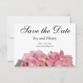 Rosa Rose Hydrangea Save The Date