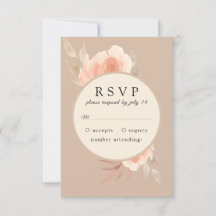 Rosa Rose im Rahmen Botanische Hochzeit RSVP