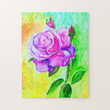 Rosa Rose Jigsaw Puzzle Malerei