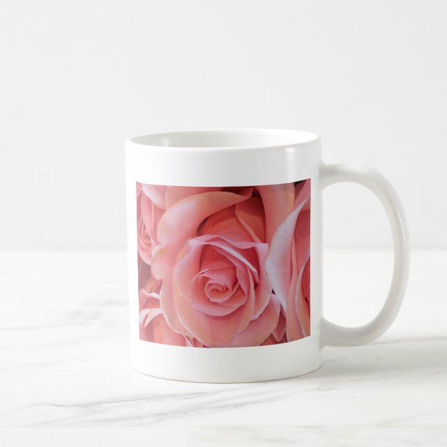 Rosa Rose Kaffeetasse (Rechts)