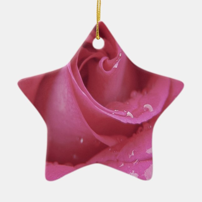 Rosa Rose Keramikornament (Vorne)