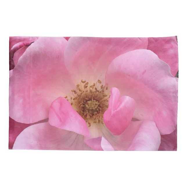 Rosa Rose Kissenbezug (Rückseite)