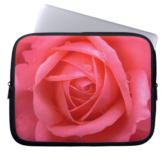 Rosa Rose Laptop Schläfchen Romantische Rose Table Laptopschutzhülle (Vorderseite)