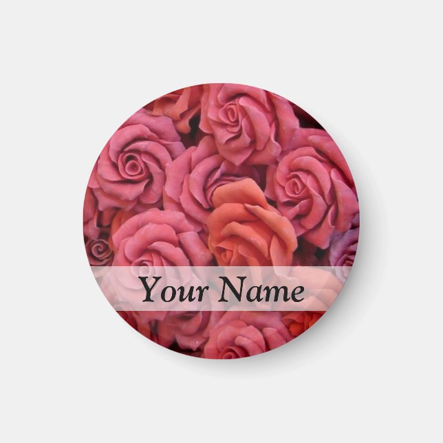 Rosa Rose Magnet (Vorne)