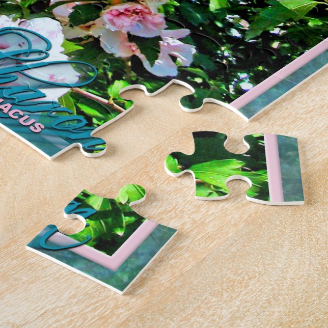 Rosa Rose Mallow Hibiskus Jigsaw Puzzle (Seite)