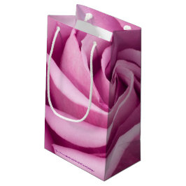 Rosa Rose nach Perfektion geklappt Kleine Geschenktüte
