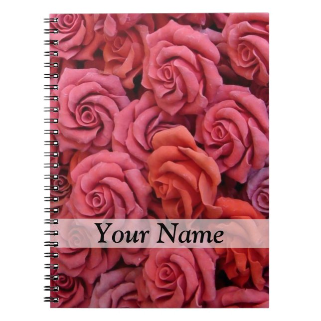 Rosa Rose Notizblock (Vorderseite)
