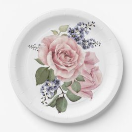 Rosa Rose Pappteller