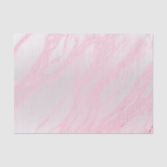 Rosa Rose Pastell Weiß Metallischer Marmor Grau Si Seidenpapier (Vorderseite)
