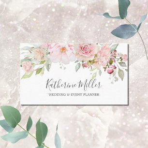 Rosa Rose Peony Blume Romantische Blume Visitenkarte