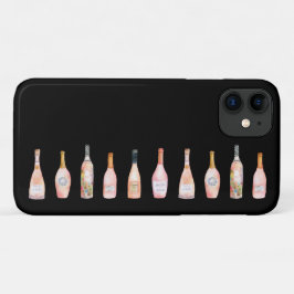 Rosa Rosé-Rose Weinflasche Aquarellbild Case-Mate iPhone Hülle