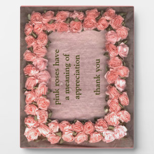 Rosa Rose Satin Stoff Foto Rahmen Appreck