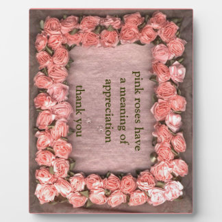 Rosa Rose Satin Stoff Foto Rahmen Appreck