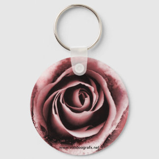 Rosa Rose Schlüsselanhänger