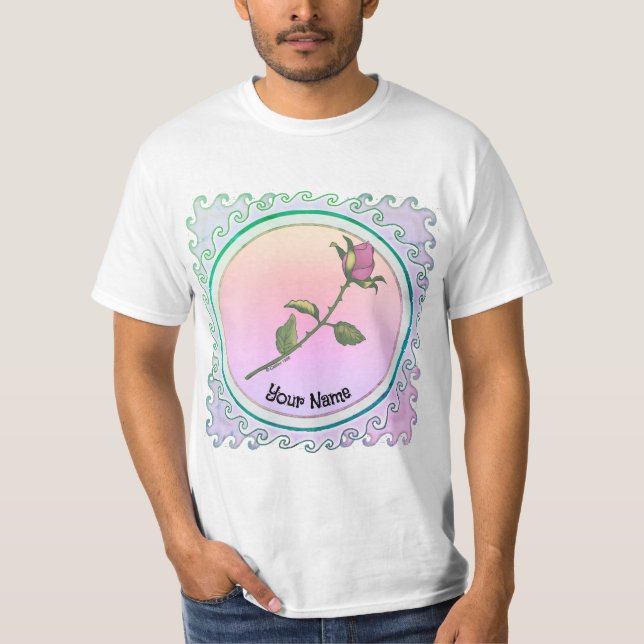 Rosa Rose  T-Shirt (Vorderseite)