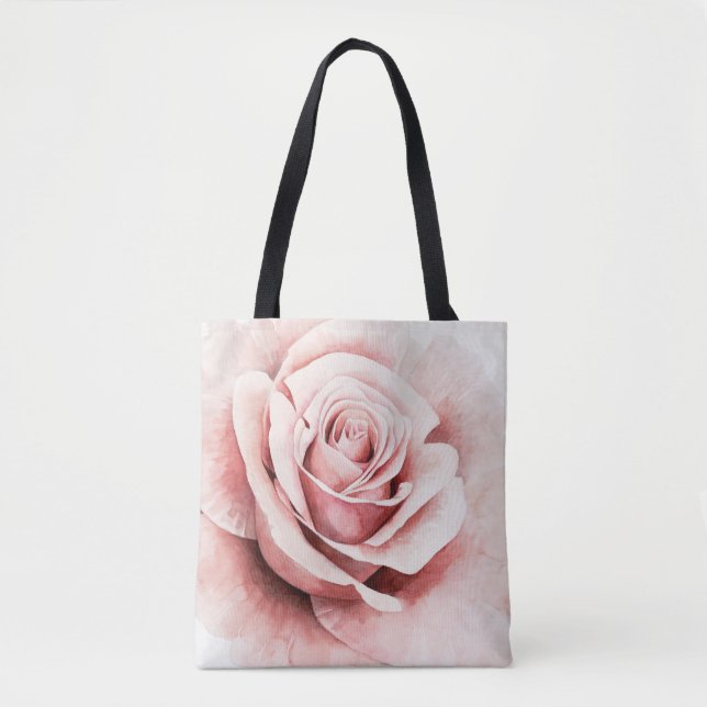 Rosa Rose Tasche (Vorderseite)