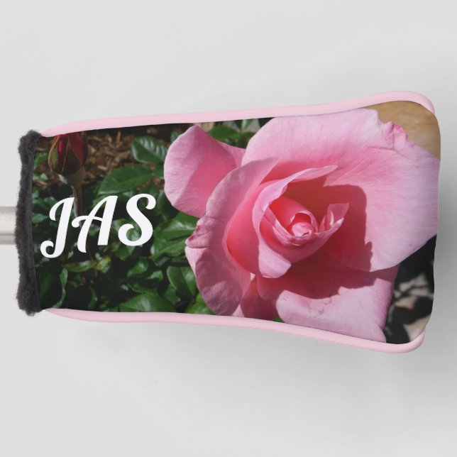 Rosa Rose und Bud Garden Golf Headcover (Vorderseite)