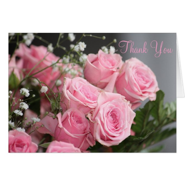 Rosa Rose Vielen Dank (Vorderseite (Horizontal))